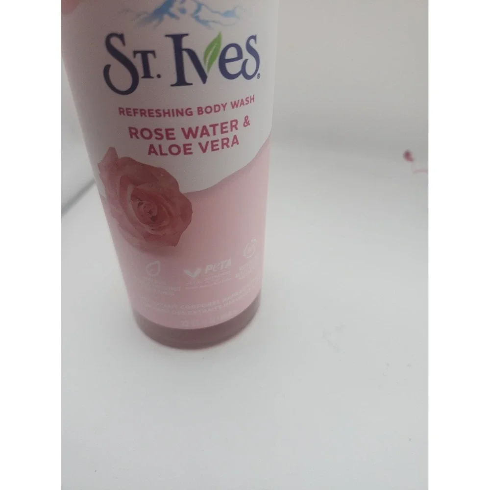 NEW ST. IVES ROSE WATER AND ALOE VERA BODY WASH 22 FL OZ